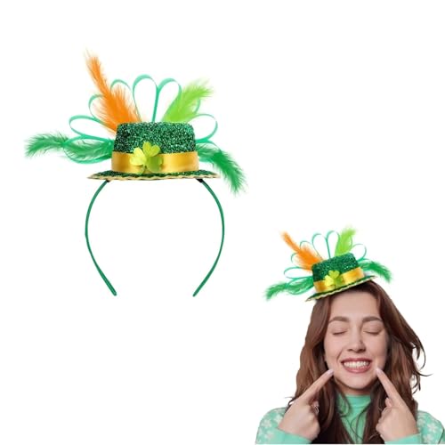 Green Top Hat Headband St. Patrick's Day Mini Irish Hat Costume Accessory