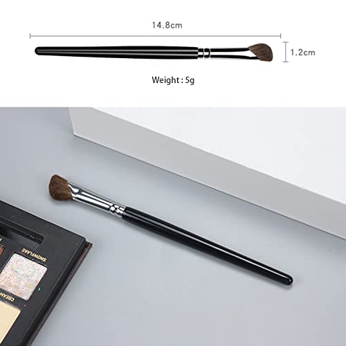 Ksvsonrvi Sickle Shape Eyeshadow & Nose Contour Brush Soft Pony Hair