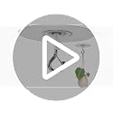 Silver Adhesive Ceiling Hook - Weight-Bearing, Drill-Free Hanging