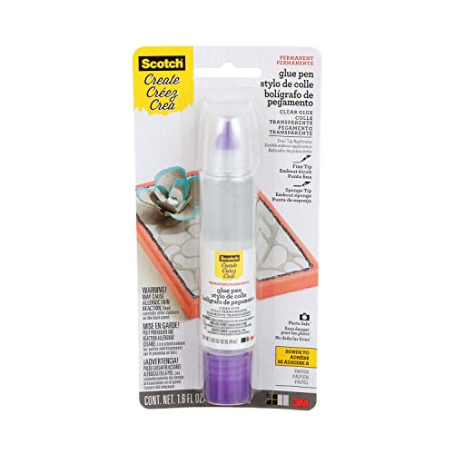 Scotch Scrapbookers Glue - 1.6 oz Dual Tip Adhesive for Crafts