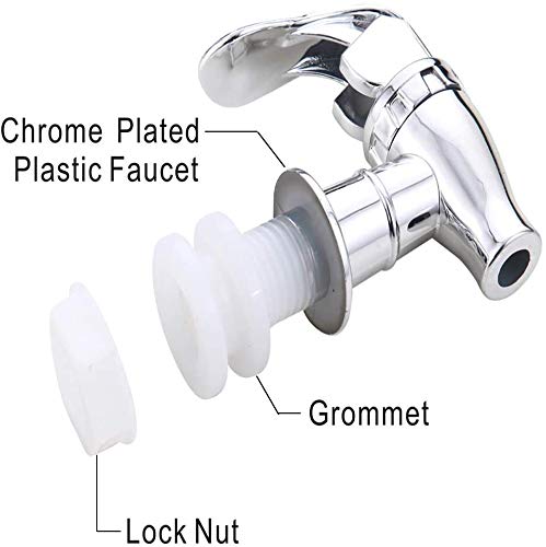 VitaLifePower Silver Replacement Spigot for Beverage Dispenser