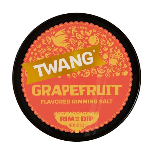Twang Grapefruit Salt Rimmer for Margaritas & Cocktails - 4 Oz (Pack of 1)