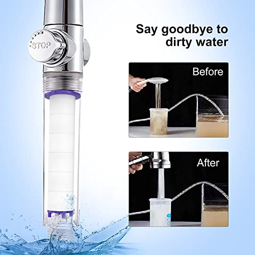 High Pressure Shower Head Filters - 12 Pack Vortex Turbo Filter