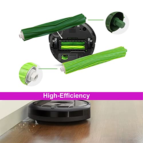 Pellyda Rubber Roller Brushes for iRobot Roomba Series Replacement Set - Multi-Surface Cleaning Tools