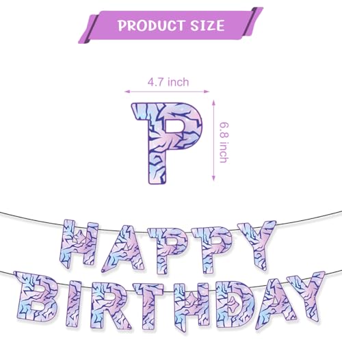 Purple Demon Birthday Banner - Hunters Themed Party Decor
