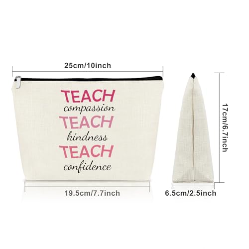 Sazuwu Teacher Makeup Bag - Appreciation Gift Travel Pouch