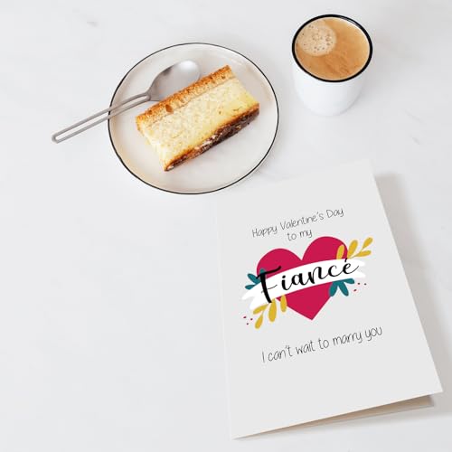 Fiance Valentine's Day Greeting Card - I Can't Wait to Marry You