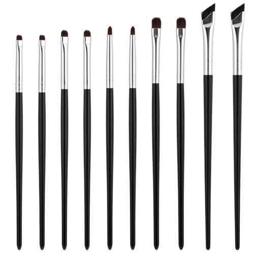 Tweruna 10-Piece Eyeliner and Detail Eye Makeup Brush Set