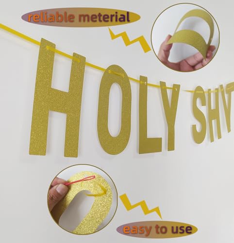 Gold Glitter 30th Birthday Banner for Men & Women - Party Decor