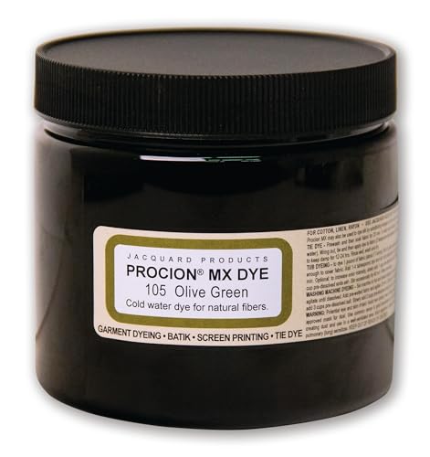 Procion MX Dye Olive Green 8oz - Vibrant Fabric Dye for Natural Fibers