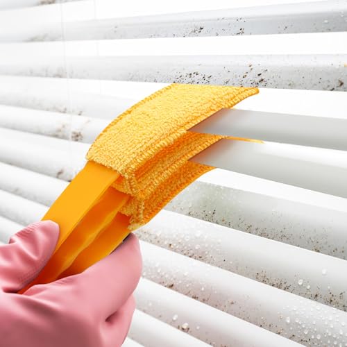 10-Piece Window Blind Cleaner Duster Set - Washable Microfiber Tools