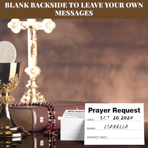200 Blank Prayer Request Cards - Christian Inspiration 3x4 Inch