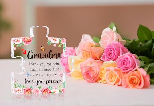 Meaningful Mother's Day Gift for Grandma - Acrylic Keepsake Decor