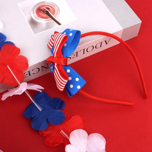 Patriotic American Flag Headband Red White and Blue 4th of July Hairband
