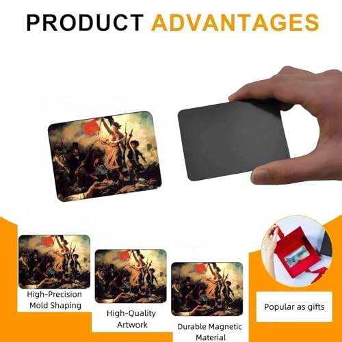 Famous Art Refrigerator Magnets Decorative Strong Magnetic Office Art Gifts