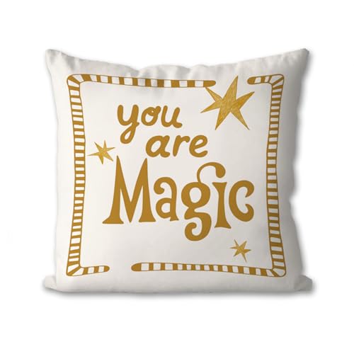 Inspirational Kids Pillowcase 18x18 Inch for Playroom Decor