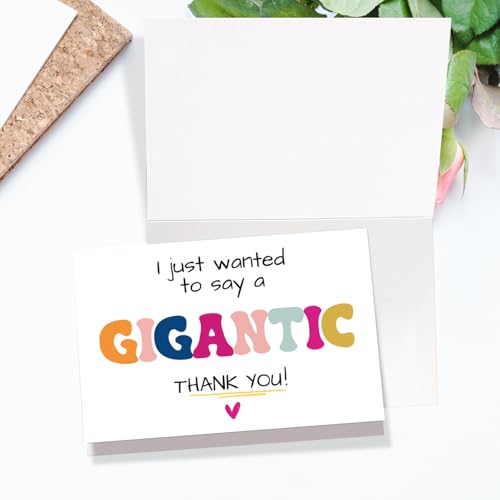 Gigantic Thank You Card for Friends, Family, and Teachers