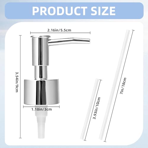 Gallipower 4 Pack Reusable Lotion Pump Heads - Style 3 Replacement