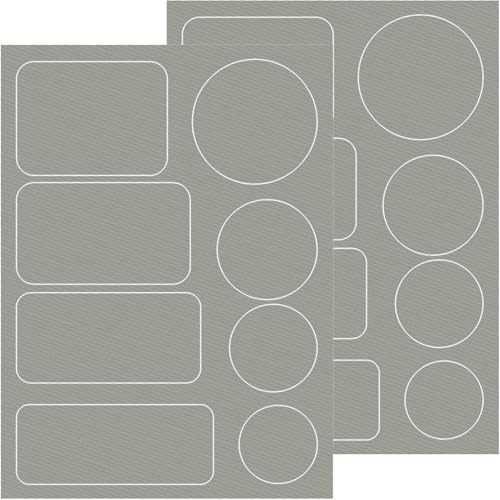 Pndeyo 16pcs Down Jacket Repair Patches Self-Adhesive Light Gray