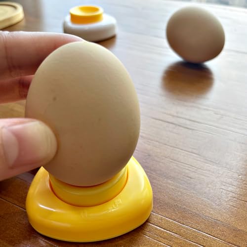 Yellow Jawbush Magnetic Egg Piercer - BPA-Free Plastic, Safety Lock, Prevent Shell Cracking