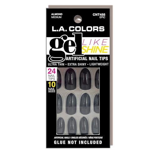 L.A. Colors Gel-Like Shine Nail Tips - Epic CNT488