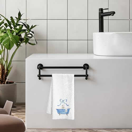 Blue Microfiber Kitchen & Bathroom Towel - 16x24 Inch, Quick-Dry