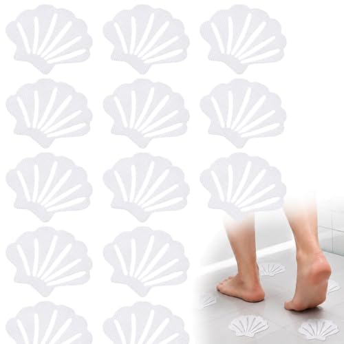 12PCS Non-Slip Seashell Bathtub Stickers for Safety