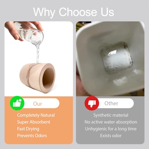 Diatomite Toothbrush Holder - Quick Dry & Space Saving Design