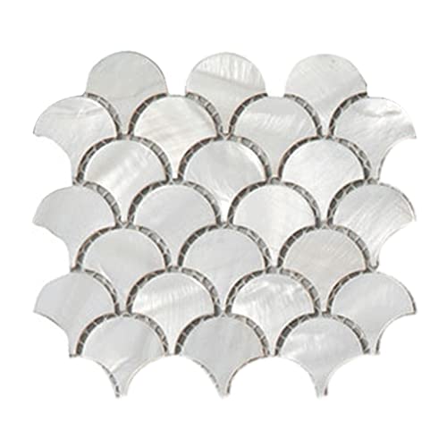 White Mother of Pearl Shell Mosaic Tile for Kitchen & Bath