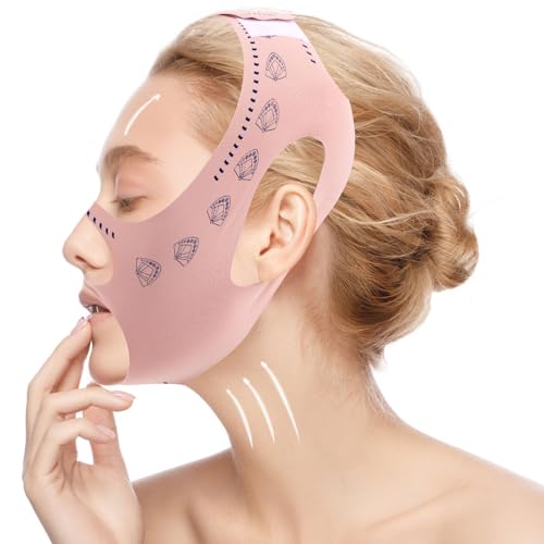 Fukaisu Adjustable Sleeping Chin Strap for V Line Face Shaping & Snoring Relief