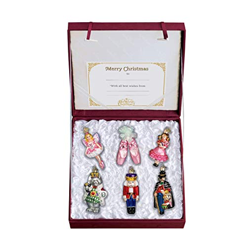Nutcracker Suite Keepsake Glass Ornament Set - Handcrafted Holiday Collection