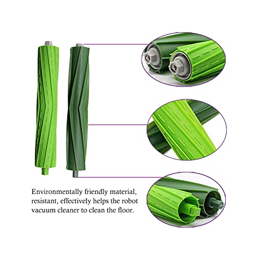 Pellyda Rubber Roller Brushes for iRobot Roomba Series Replacement Set - Multi-Surface Cleaning Tools