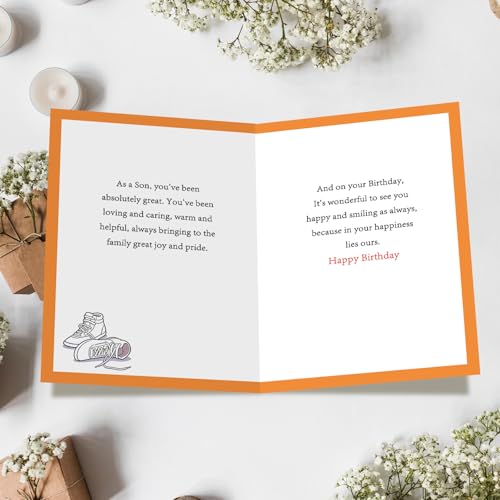 Funny Birthday Card for Son from Mom and Dad Premium Keepsake