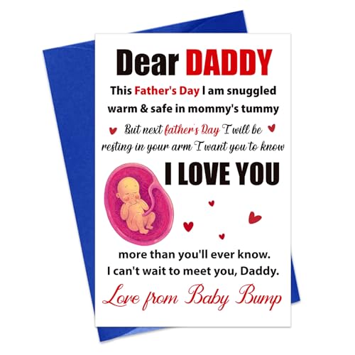 Funny First Father's Day Card for New Dads - Heartfelt Gift