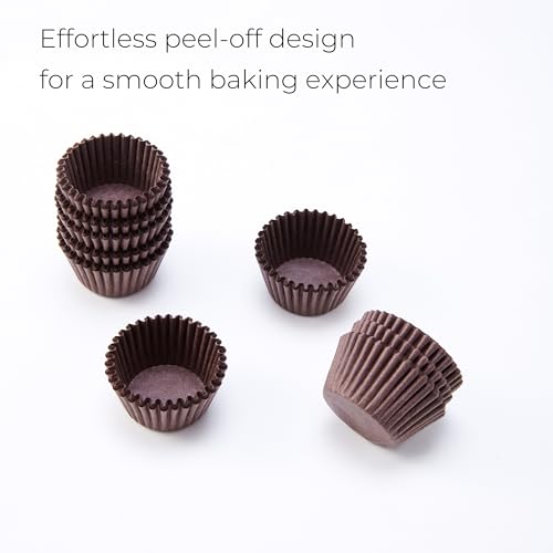No. 4 Brigadeiro Paper Cups - 1 Inch Mini Baking Liners, 1000 Pack