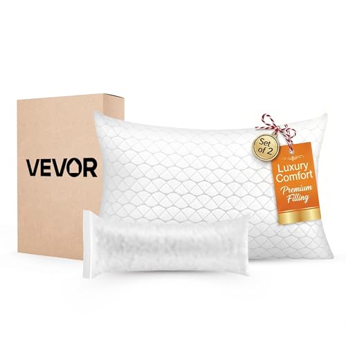 VEVOR Adjustable Queen Size Memory Foam Pillow for Side, Back & Stomach Sleepers