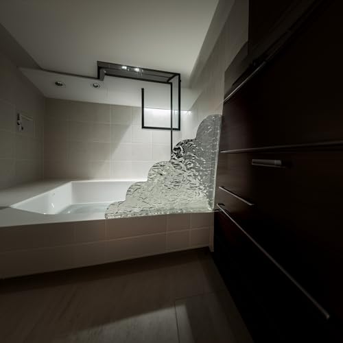 2PCS Shower Splash Guards Acrylic & Silicone Corner Protectors - Water Barrier