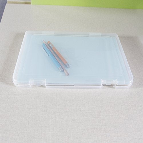1pc A4 Plastic File Organizer Document Holder Transparent Office Storage