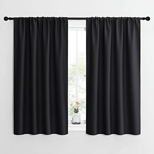 NICETOWN Blackout Curtains 42" x 54" - Thermal Insulating Drapes for Small Windows