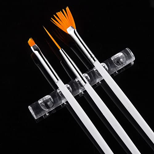 Transparent Acrylic Nail Brush Holder and Pen Rest Stand