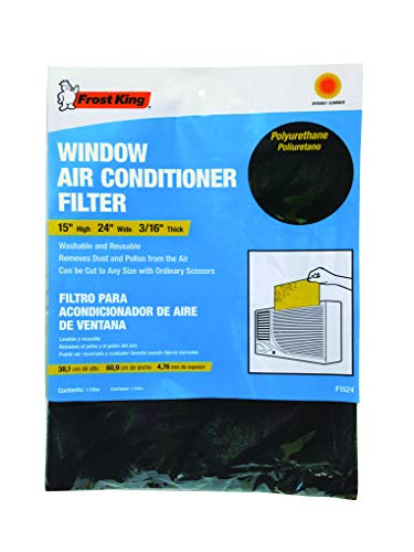 Frost King Washable Air Conditioner Filter, 15" x 24" x 1/4" (Pack of 2)