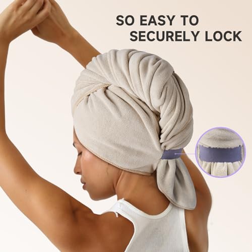 Umisleep Microfiber Hair Towel Wrap - Super Absorbent & Soft, 41" x 22"