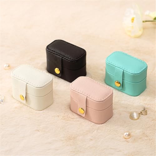 Compact Jewelry Organizer Box - Elegant PU Leather Travel Case