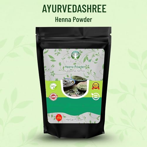 AYURVEDASHREE Natural Pure Henna Powder 50g Triple Sifted Red Hair Dye