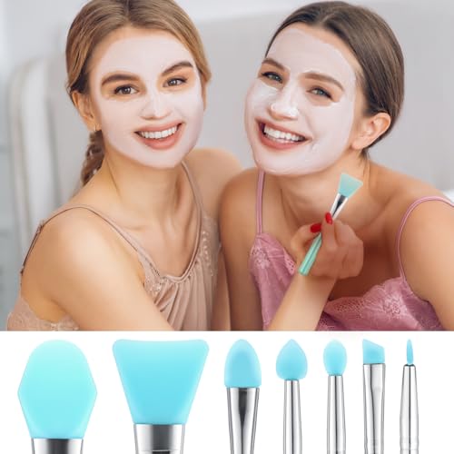 7-Piece Silicone Brush Applicator Kit for Epoxy Resin and Face Masks