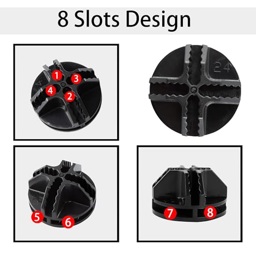 40PCS Black Cube Connectors for Modular Storage Solutions
