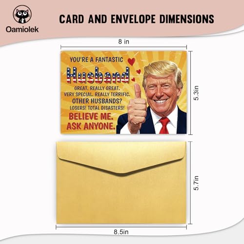 Funny Christmas Card for Husband - Wedding Anniversary & Birthday