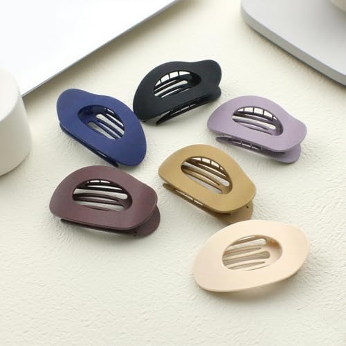 B.PHNE Flat Hair Claw Clips - Matte Non-Slip Duckbill Styling Clips