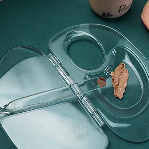 Transparent Acrylic Makeup Mixing Palette for Foundation and Cosmetics