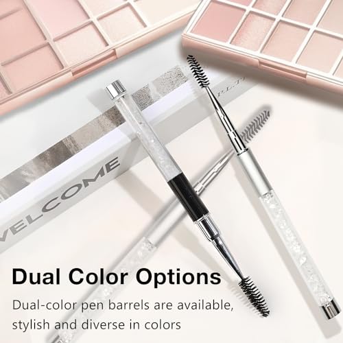 Kootinn 3-Piece Reusable Mascara Spoolies & Brow Brushes with Protective Caps